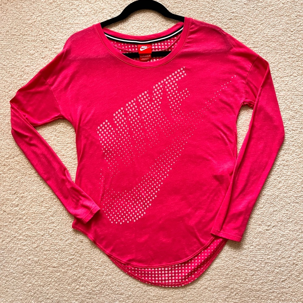 Nike Women's Pink Long Sleeve Top